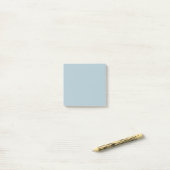 Pastellblau Einfarbig Minimalistisch  Post-it Klebezettel (Auf Schreibtisch)