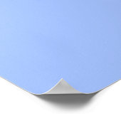 Pastellblau (feste Farbe) Poster (Ecke)