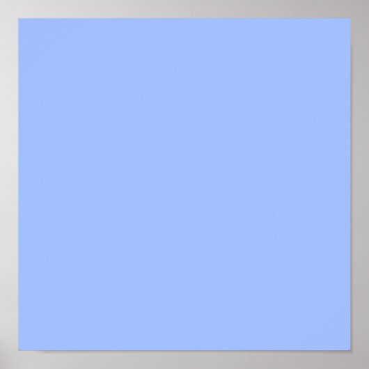 Pastellblau (feste Farbe) Poster (Vorne)