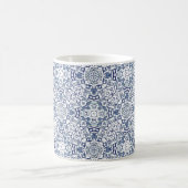 Pastellblau Geometrisches Muster Kaffeetasse (Mittel)