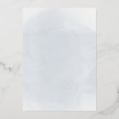 Pastellblau Heiliges Kreuz Erste Kommune Folieneinladung (Rückseite)