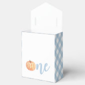 Pastellblau kariert erster Geburtstag Geschenkschachtel (Geöffnet)