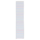 Pastellblau Kurzer Tischläufer (Vorderseite)