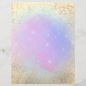 Pastellblau lila Lotus-Logo Flyer (Hinten)