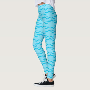 Pastellblau-Meer-Gewässer wachsen Friedliche Ozea Leggings