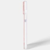 Pastellblau mit Pink Butterfly iPhone C Case-Mate iPhone Hülle (Rückseite / Links)