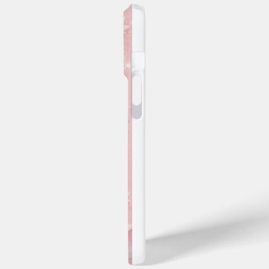 Pastellblau mit Pink Butterfly iPhone C Case-Mate iPhone Hülle (Rückseite / Links)