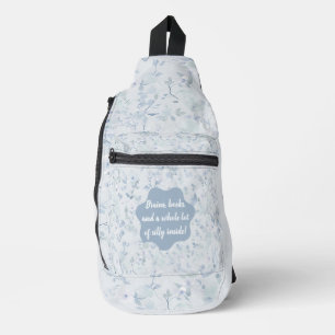Pastellblau Muster Crossbody Bag