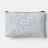 Pastellblau Muster Zubehörtasche (Vorderseite)