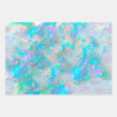 Pastellblau-Opal-Design Geschenkpapier Set (Vorderseite)