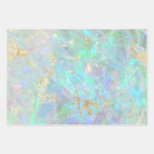 Pastellblau-Opal-Design Geschenkpapier Set (Vorderseite 3)