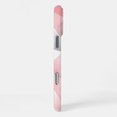 Pastellblau Pink Minze Grünes graues Mosaikmuster iPhone Hülle (Rechte Seite)