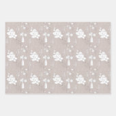 Pastellblau Pink und GrauVase der Blume Geschenkpapier Set (Vorderseite 2)