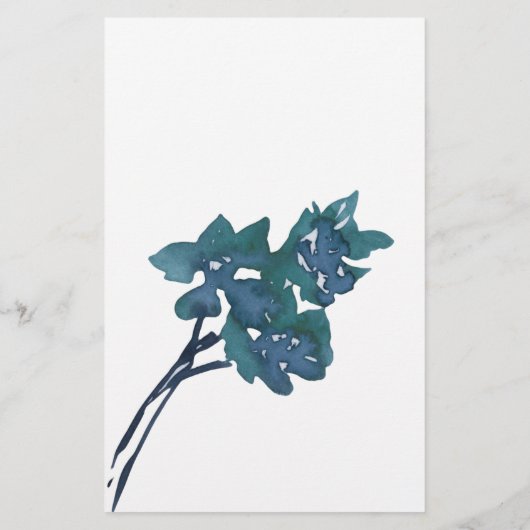 Pastellblau-Rose-Blumenspiel Flyer (Hinten)