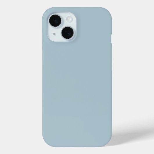 Pastellblau, solide Farbe | Classic | elegant Case-Mate iPhone Hülle (Rückseite)