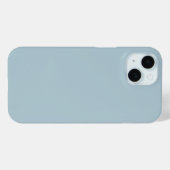 Pastellblau, solide Farbe | Classic | elegant Case-Mate iPhone Hülle (Rückseite (Horizontal))
