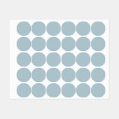 Pastellblau, solide Farbe | Classic | elegant Etiketten (Blatt)