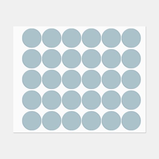 Pastellblau, solide Farbe | Classic | elegant Etiketten (Blatt)