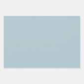 Pastellblau, solide Farbe | Classic | elegant Geschenkpapier Set (Vorderseite 2)