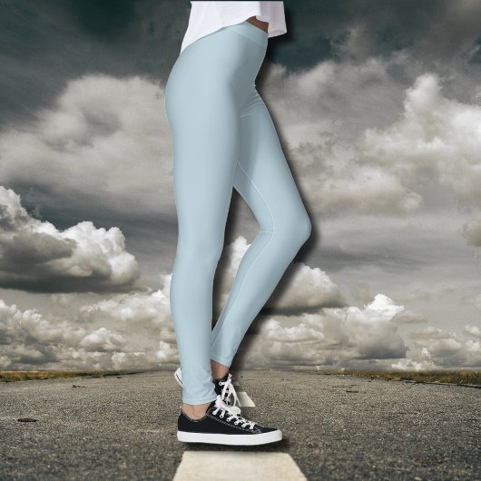 Pastellblau, solide Farbe | Classic | elegant Leggings