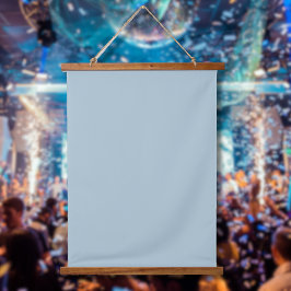 Pastellblau, solide Farbe | Classic | elegant Wandteppich Mit Holzrahmen