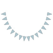 Pastellblau, solide Farbe | Classic | elegant Wimpelkette (Alle)