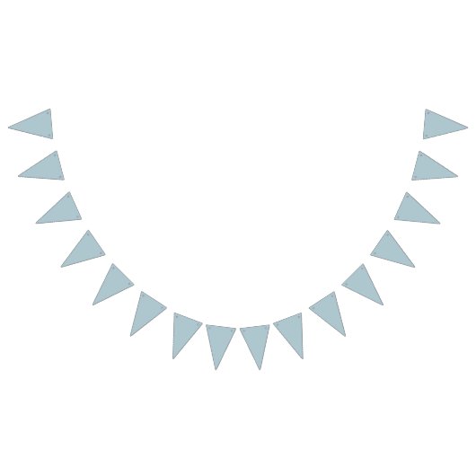 Pastellblau, solide Farbe | Classic | elegant Wimpelkette (Alle)