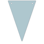 Pastellblau, solide Farbe | Classic | elegant Wimpelkette (Erste Fahne)
