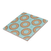 Pastellblau und Camel Brown marokkanisches Mosaikm Fliese (Seite)