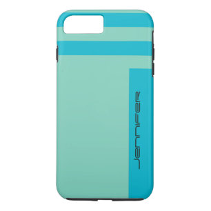 Pastellblau und Minimalistischer, roter Teig Case-Mate iPhone Hülle