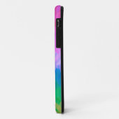 Pastellblau und rosa Abstrakt Case-Mate iPhone Hülle (Hinten/Links)