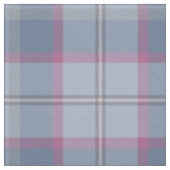 Pastellblau und rosa Tartan Stoff (Nahaufnahme)