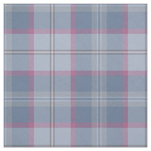 Pastellblau und rosa Tartan Stoff