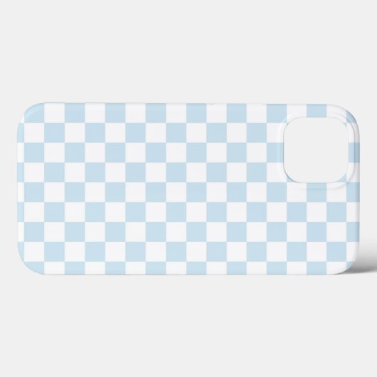 Pastellblau und Weiß Case-Mate iPhone Hülle (Rückseite (Horizontal))