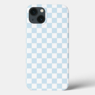 Pastellblau und Weiß iPhone 13 Hülle