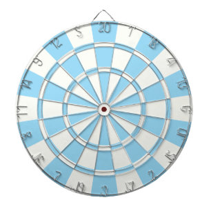 Pastellblau und weiß dartscheibe