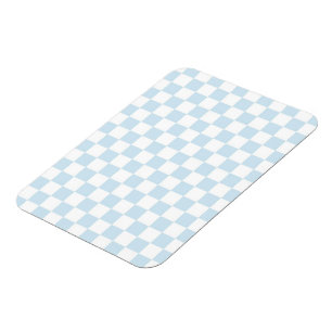 Pastellblau und Weiß Magnet