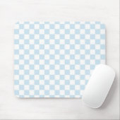 Pastellblau und Weiß Mousepad (Mit Mouse)