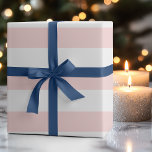 Pastellblau und weiße, breite Streifen Geschenkpapier<br><div class="desc">Pastellblau und weißes,  breites,  horizontales Streifenpapier</div>