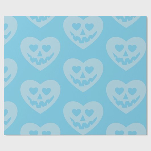 Pastellblau-Valentinalblau Geschenkpapier (Flach)