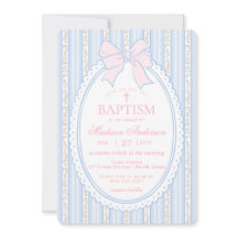 Pastellblau Vintage Fancy Floral Taufe