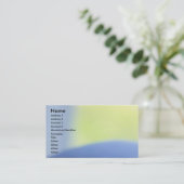 Pastellblau Visitenkarte (Stehend Vorderseite)