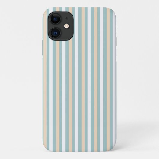 Pastellblau, weiß und rot Case-Mate iPhone hülle (Rückseite)