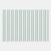 Pastellblau, weiß und rot geschenkpapier set (Vorderseite 3)