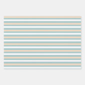 Pastellblau, weiß und rot geschenkpapier set (Vorderseite)