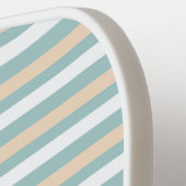 Pastellblau, weiß und rot pickleball schläger (Linke Seite)