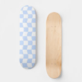 Pastellblau, weißes Wavy-Karton-Muster Skateboard (Vorderseite)