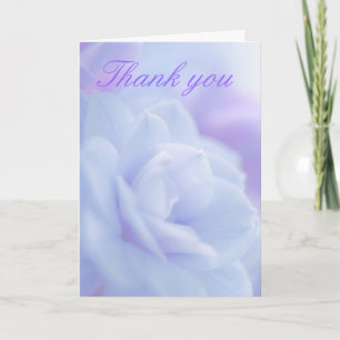 Pastellblaue Blume ... Dankeskarte
