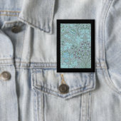 Pastellblaue Dekorative Blumen Button (Insitu)