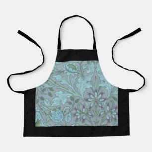 Pastellblaue Dekorative Blumen  Schürze